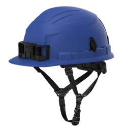 BOLT™ 4PT Blue Front Brim Non-Vented Safety Helmet - Type 2, Class E
