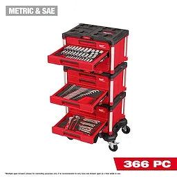 366pc. Master Mechanics Hand Tool Set with PACKOUT™ Drawers and Dolly